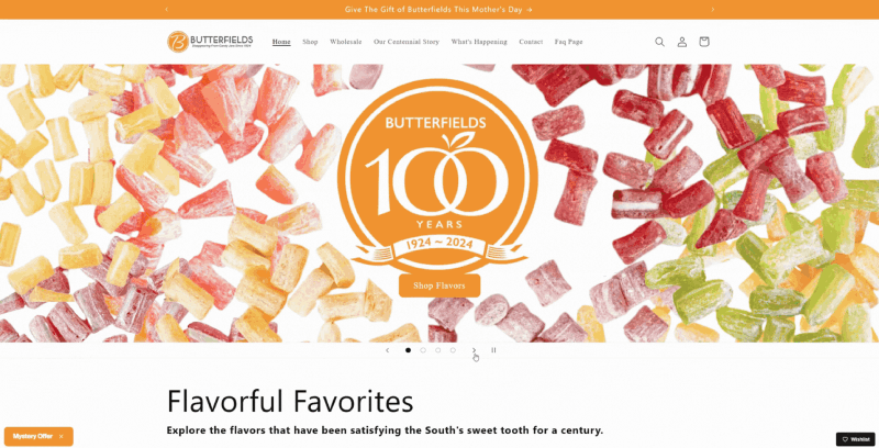 Butterfields Candies 